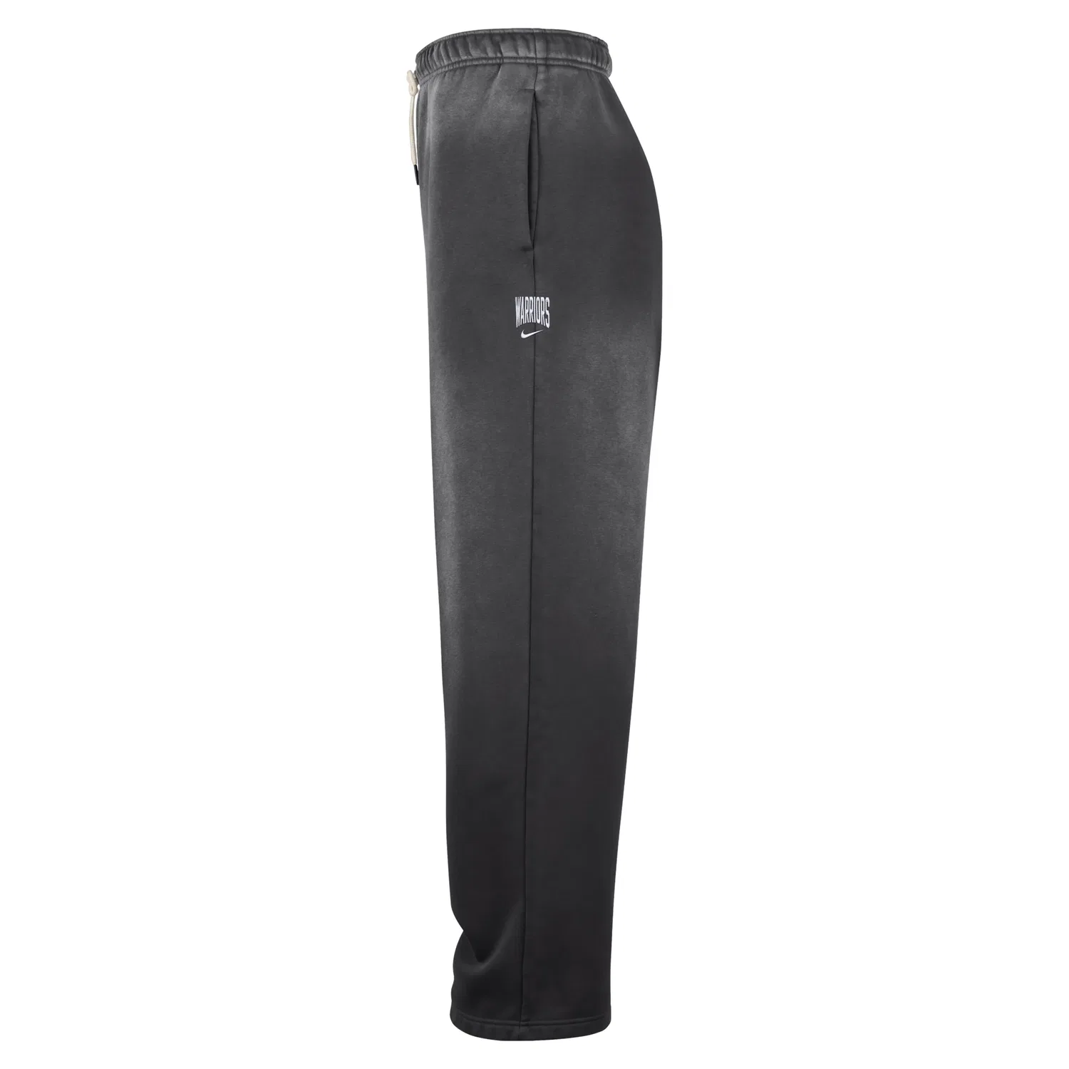 Мужские брюки для баскетбола Golden State Warriors Standard Issue Therma-FIT Fleece Pants 'Dark Charcoal White' Nike, Dark Charcoal/White — фото 2