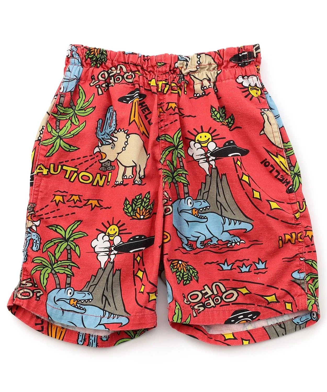 Детские шорты с принтом Dino Red F.O.KIDS, Red — фото 2