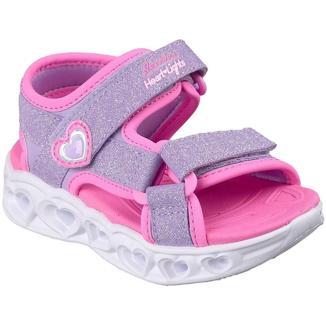 Детские сандалии с принтом Skechers S Lights-heart Lights Sandal, Violett