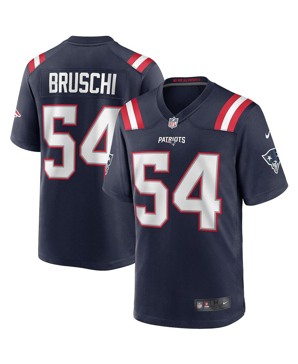 

Мужская футболка tedy bruschi navy new england patriots game для пенсионеров Nike, синий