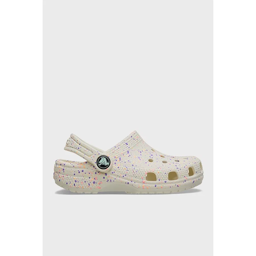 Детские сандалии Classic Glow Paint Splatter Clog T Crocs, Белый