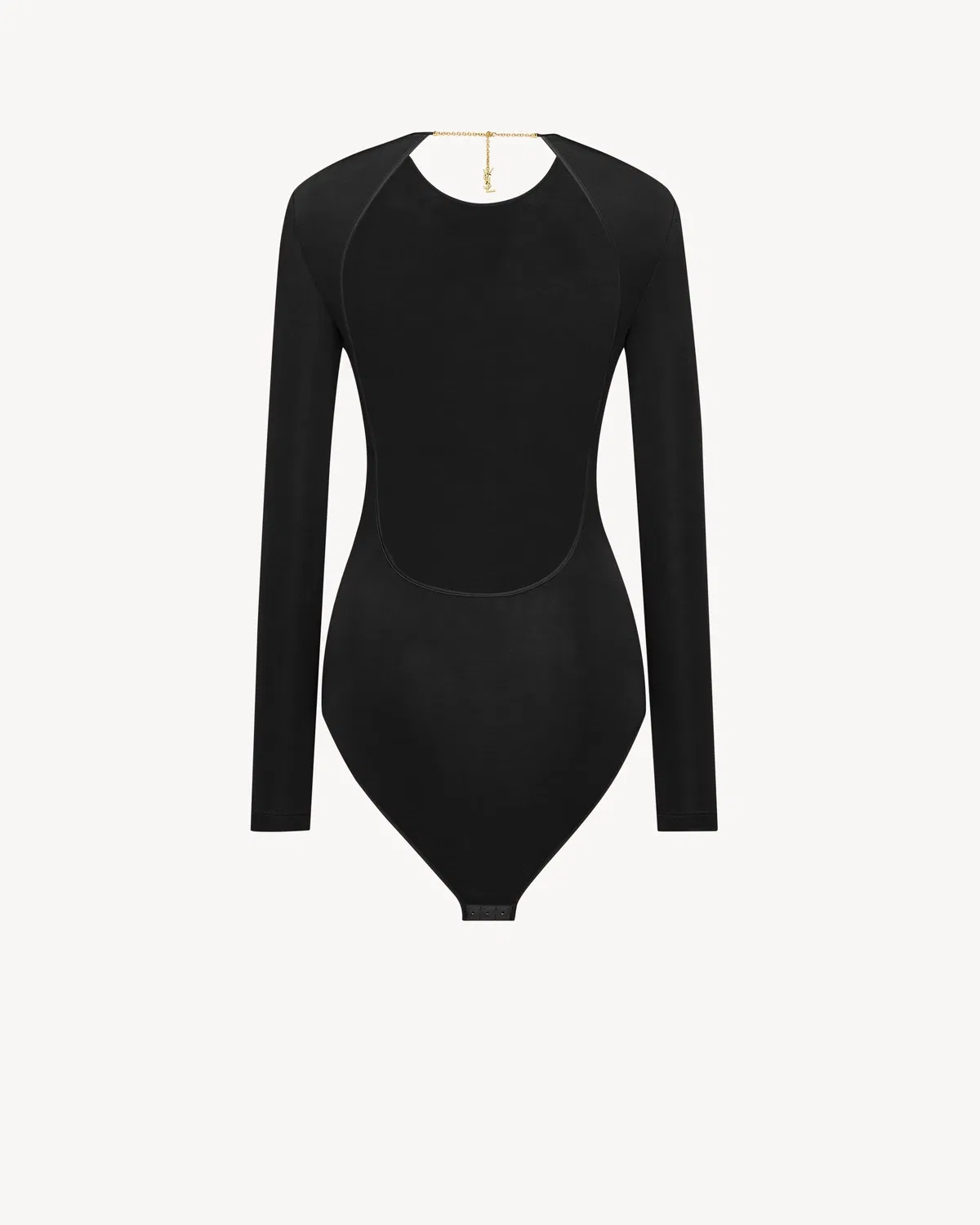 SAINT LAURENT Боди CASSANDRE из джерси с открытой спиной — фото 3