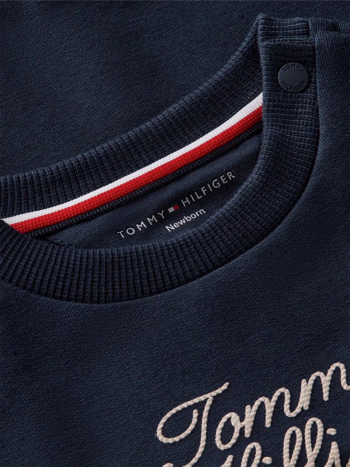 Толстовка Tommy Hilfiger темно-синего цвета — фото 3