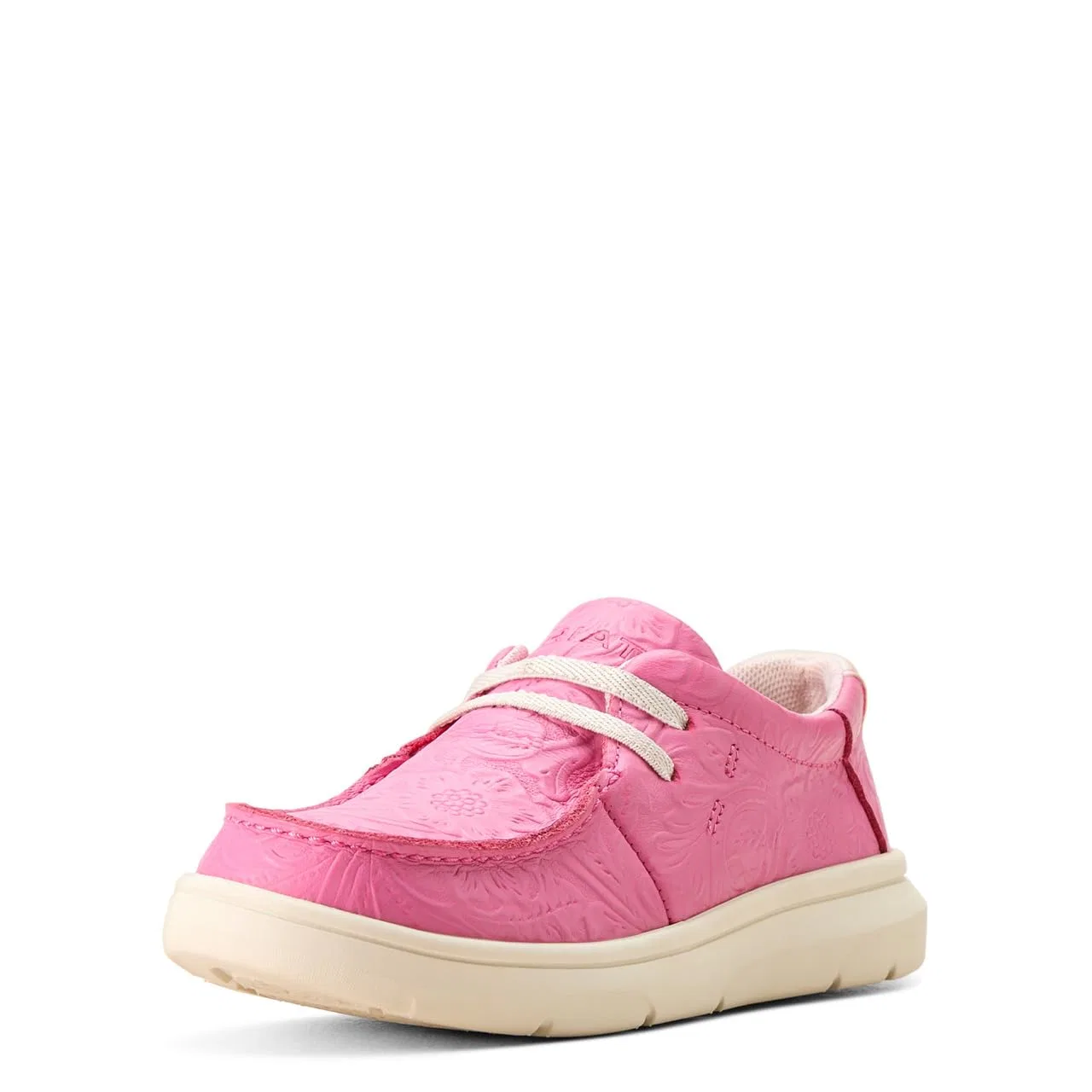 Детские мокасины для девочек с цветочным принтом Hilo ARIAT, Rilievo Floreale Rosa Acceso
