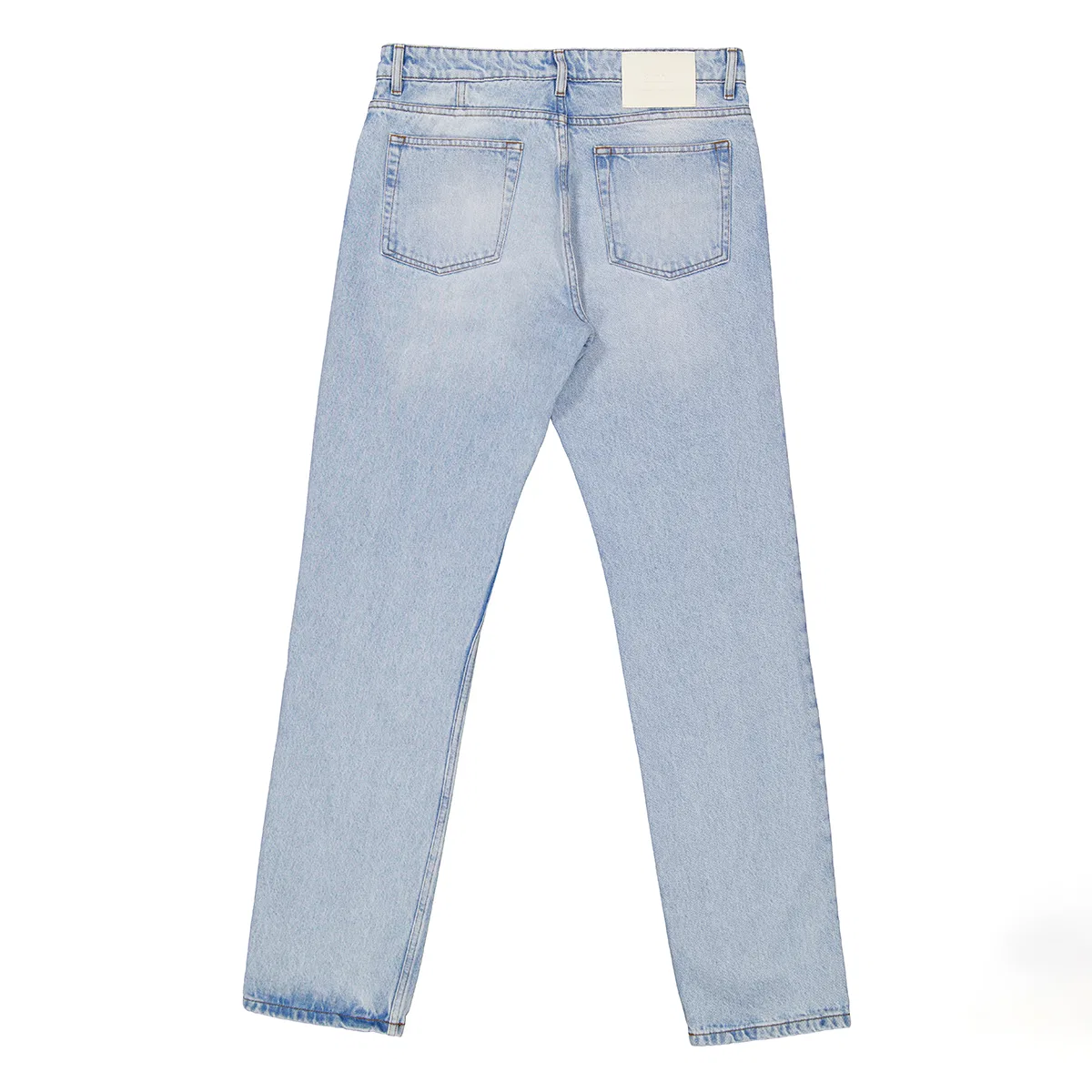 Джинсы классического кроя Classic Fit Bleached Blue Denim Jeans Ami Paris, Blue — фото 4