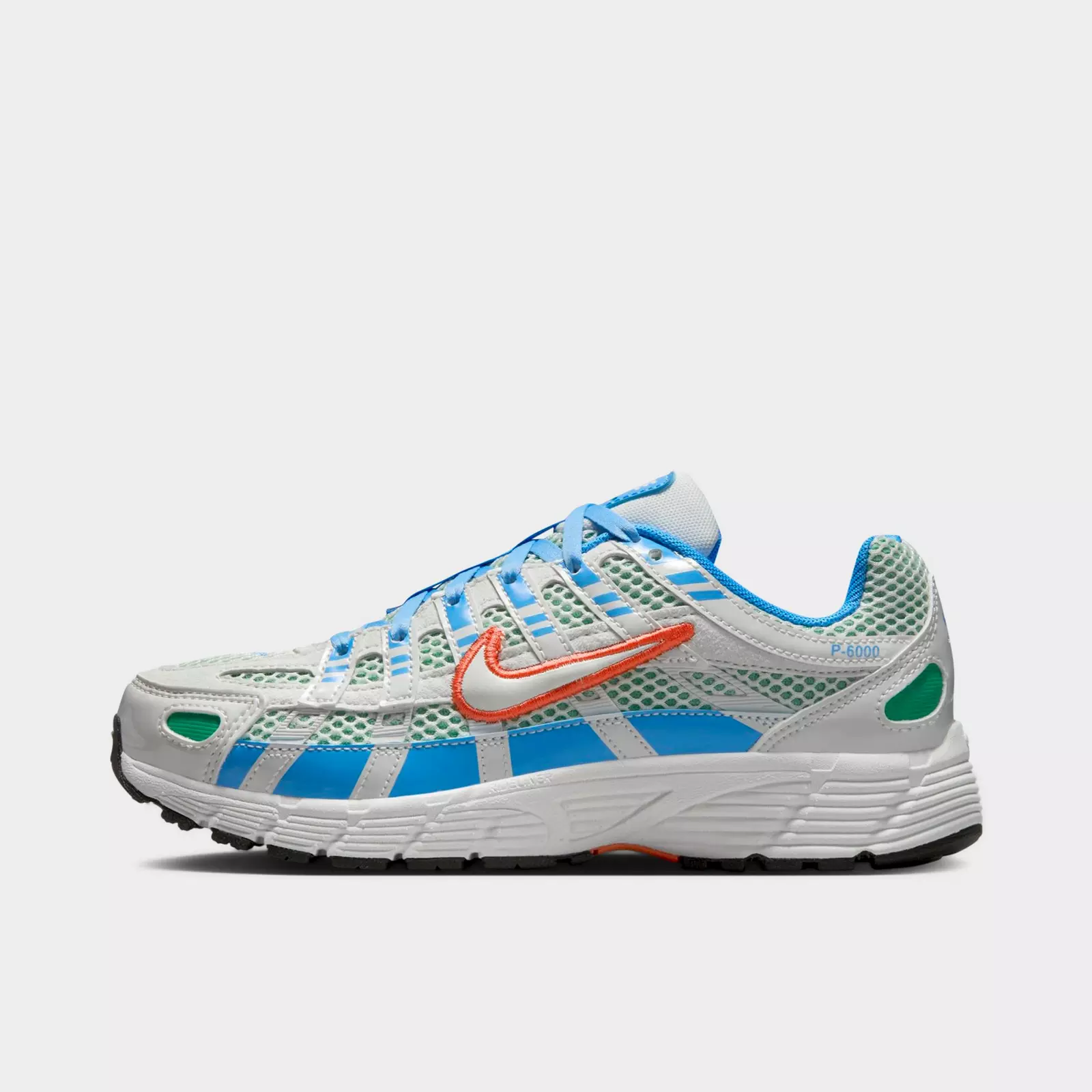 

Кроссовки Big Kids' Nike P-6000 Casual, синий/зеленый/белый