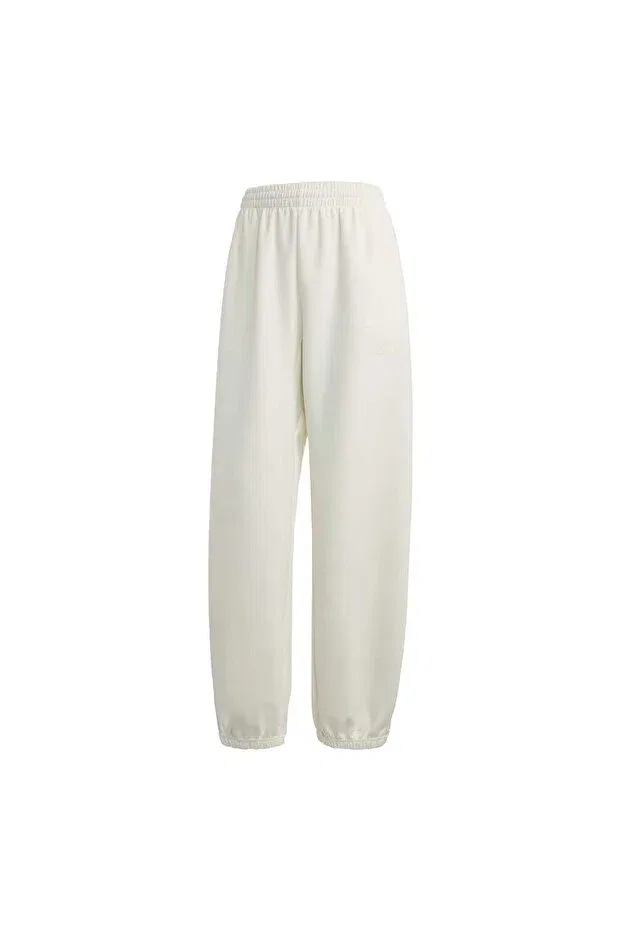 Женские спортивные брюки из полиэстера Soft lux loose pants Adidas, Off White — фото 4