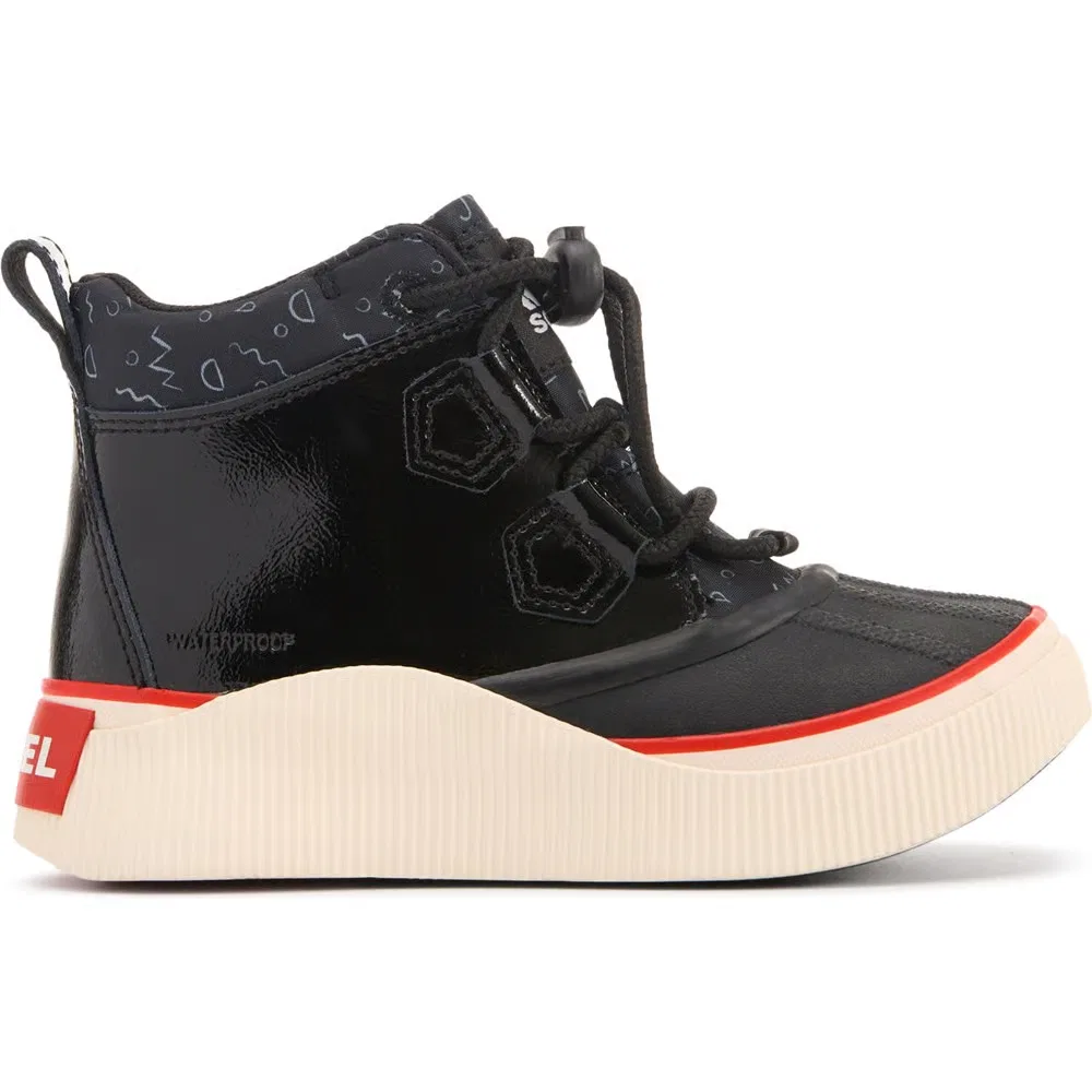 Детские водонепроницаемые зимние ботинки Out-n-Acto IV Sorel, Black — фото 2