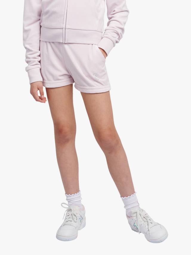 

Детские велюровые складывающиеся шорты Juicy Couture, Lavender Fog