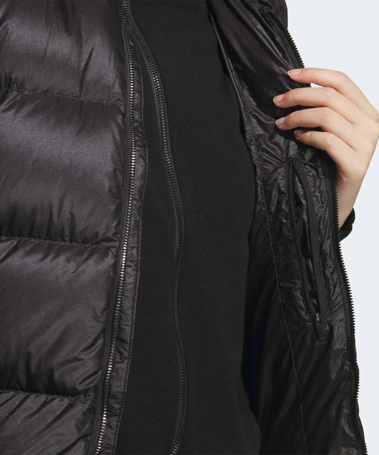 Женский жилет с принтом Pertex Quantum Full Zip Adidas Golf, Black — фото 3