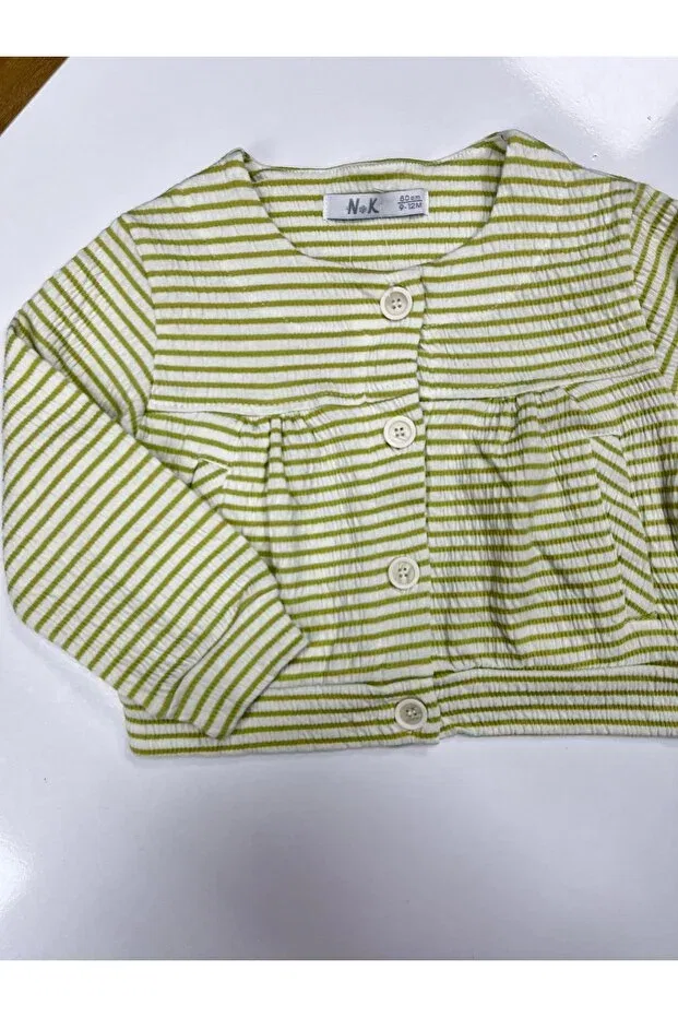 Детская хлопковая куртка с принтом Nk Kids, Green — фото 3