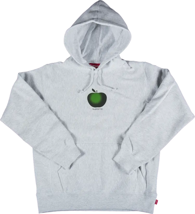 

Толстовка Supreme Apple Hooded Sweatshirt 'Ash Grey', серый