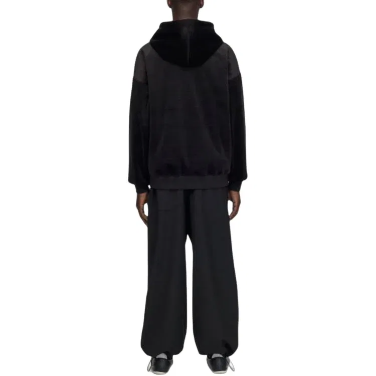 Мужское худи Y-3 Velvet Corduroy Hoodie Asia Sizing 'Black' adidas, черный — фото 4