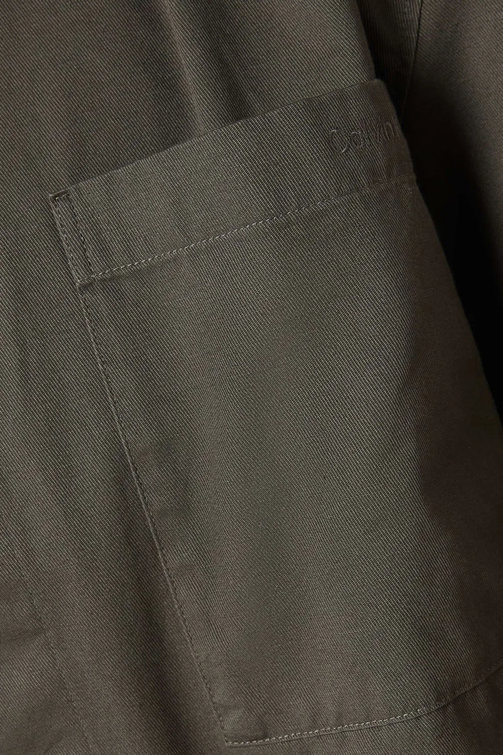 Рубашка овершот из твила Garment Wash Overshirt Calvin Klein — фото 4