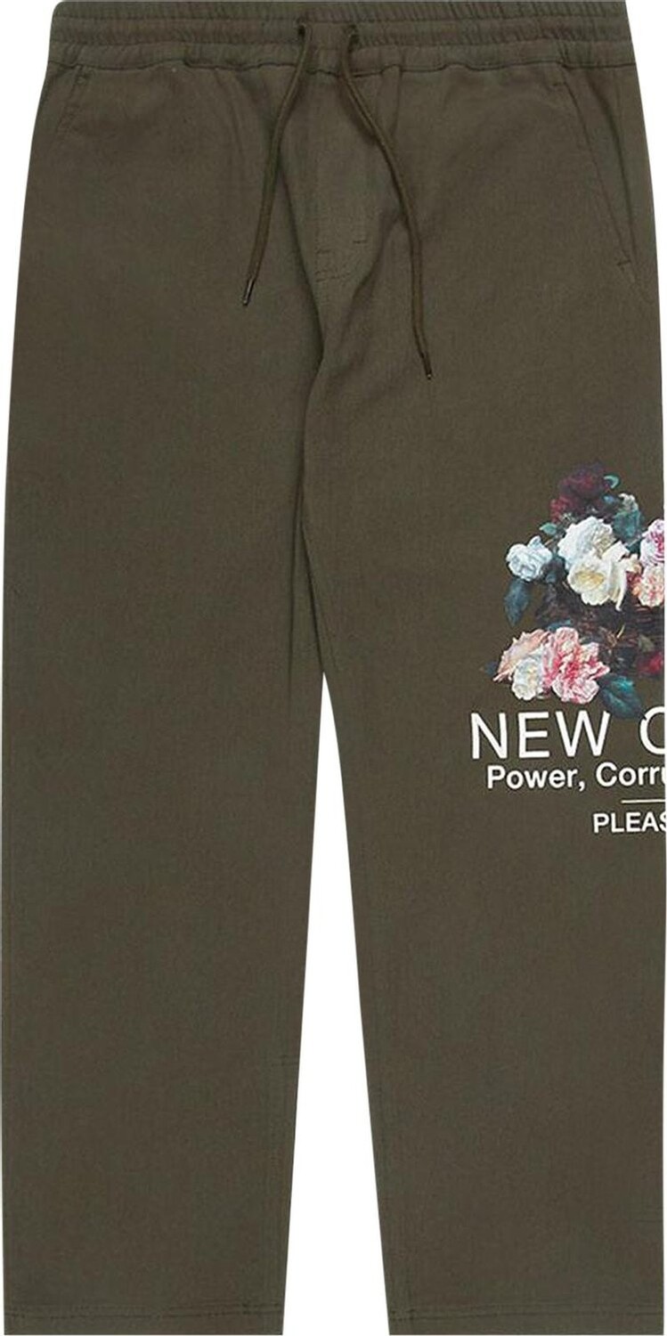 

Брюки Pleasures Power Beach Pant 'Olive', зеленый