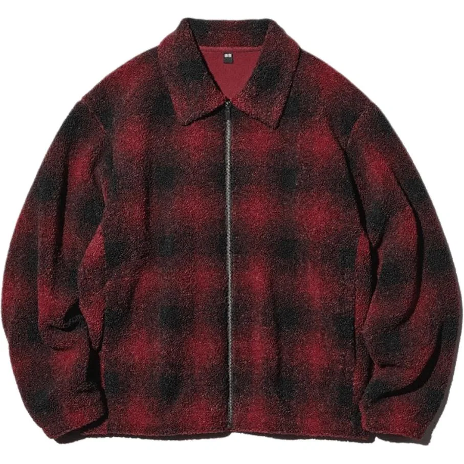 Мужская вельветовая куртка с лацканами, 16 Red, UNIQLO
