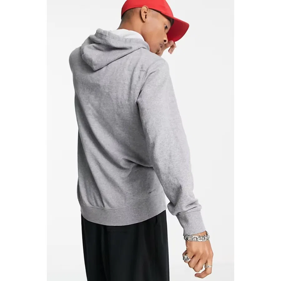 Худи Nike Dri-FIT с капюшоном, свободный крой, модель Air Jordan, Серый — фото 3