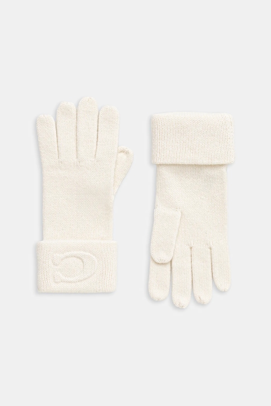 

Перчатки с шерстью Coach, бежевый