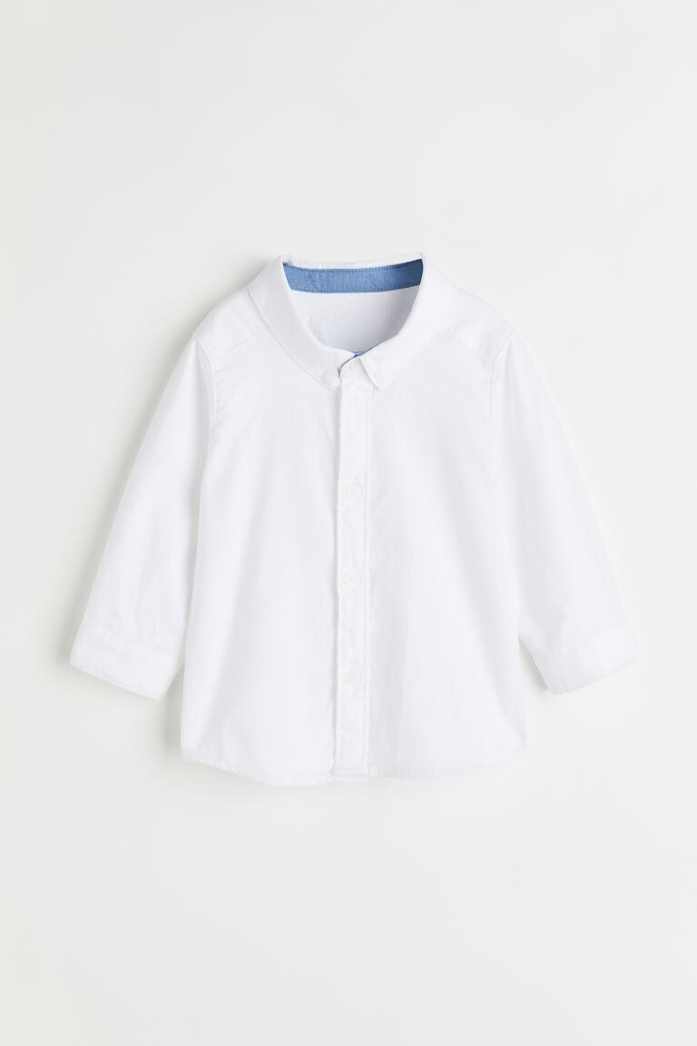 

Хлопчатобумажную рубашку H&M, белый