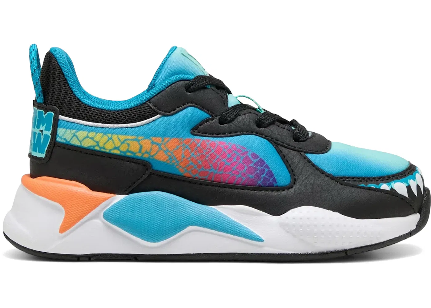 Детские кроссовки Lifestyle Puma RS-X Hot Wheels Monster Trucks (PS) Puma, Tropical Blue/Orange Glo