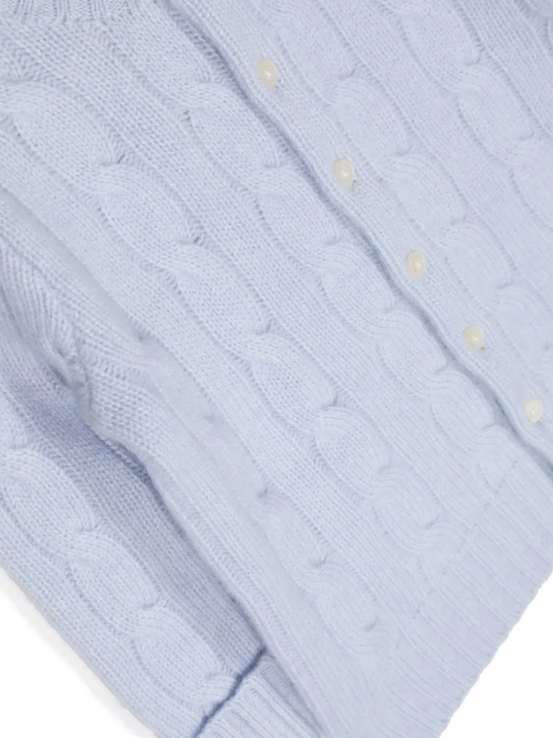 Кардиган из кашемира с косым рисунком Polo Ralph Lauren, синий — фото 3