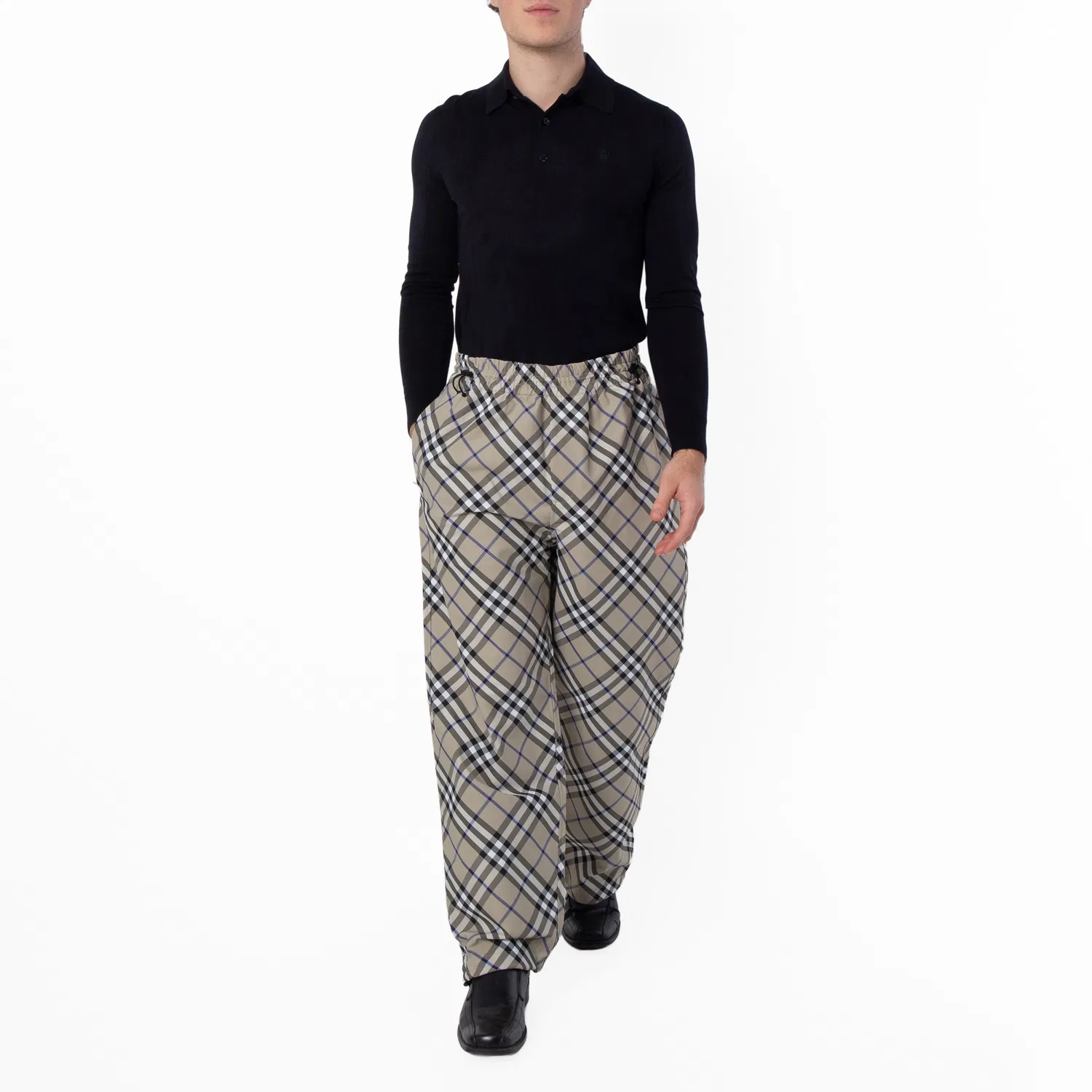Брюки свободного кроя с принтом EKD Check Burberry, Lichen Ip Check — фото 4