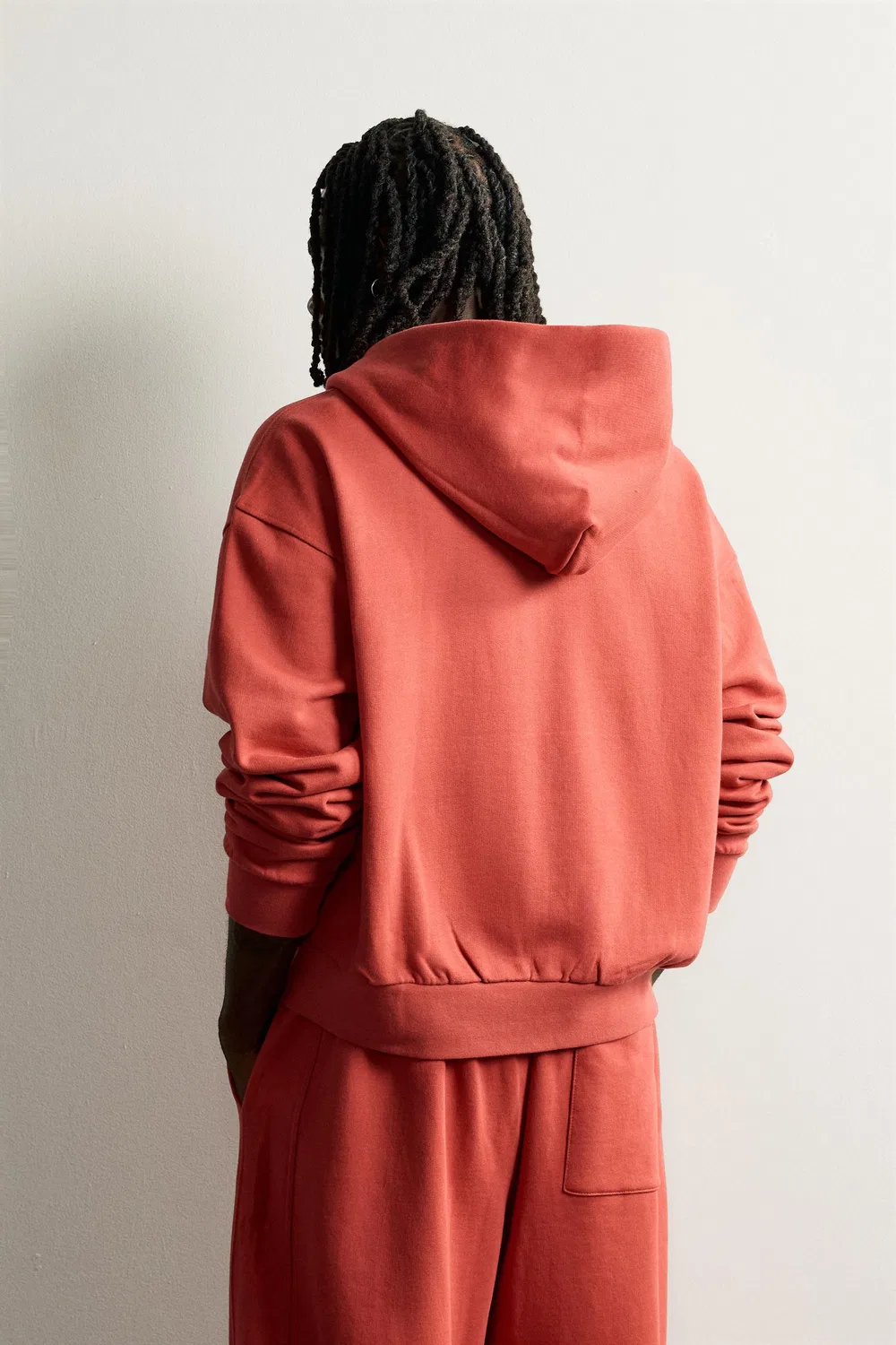 Простая толстовка свободного кроя на молнии. ZARA, Red — фото 3