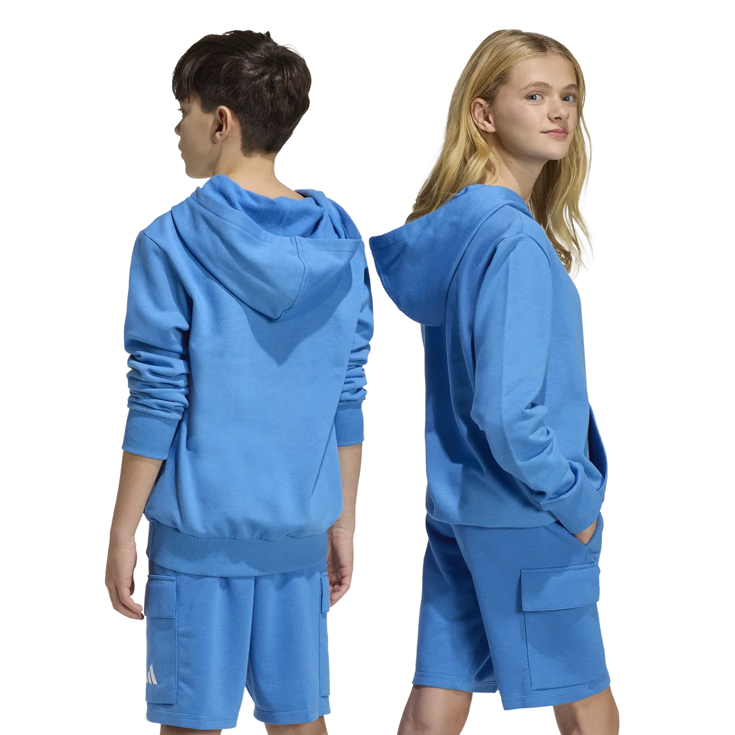 Детское худи Adidas, синий — фото 4