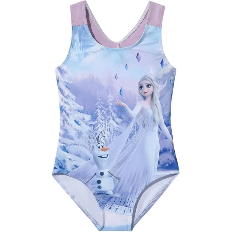 Детский купальник для девочек с принтом Disney Princess Purple Elsa, Princess Purple Elsa
