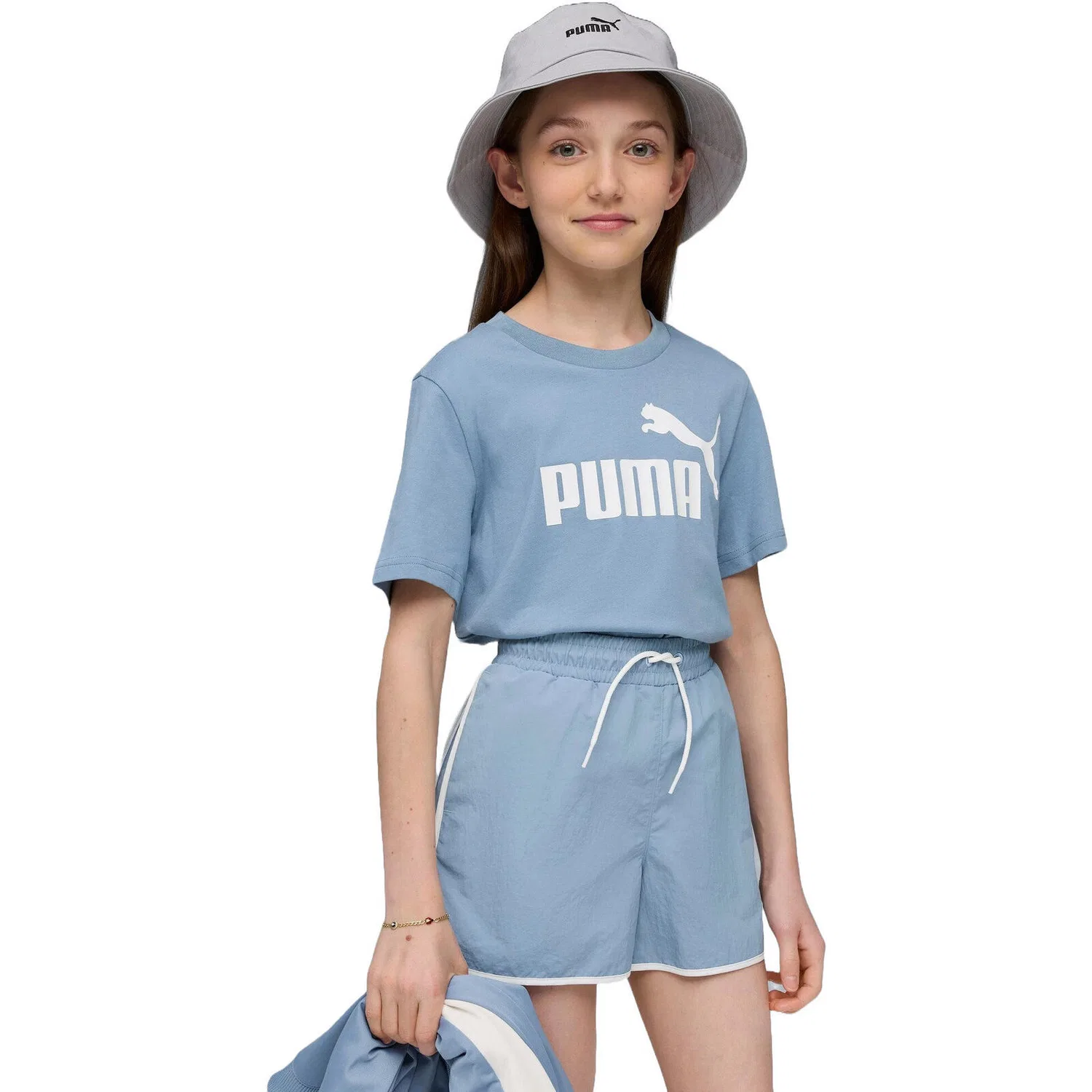 Детская футболка Puma Ess No. 1 Logo Tee G, Blau