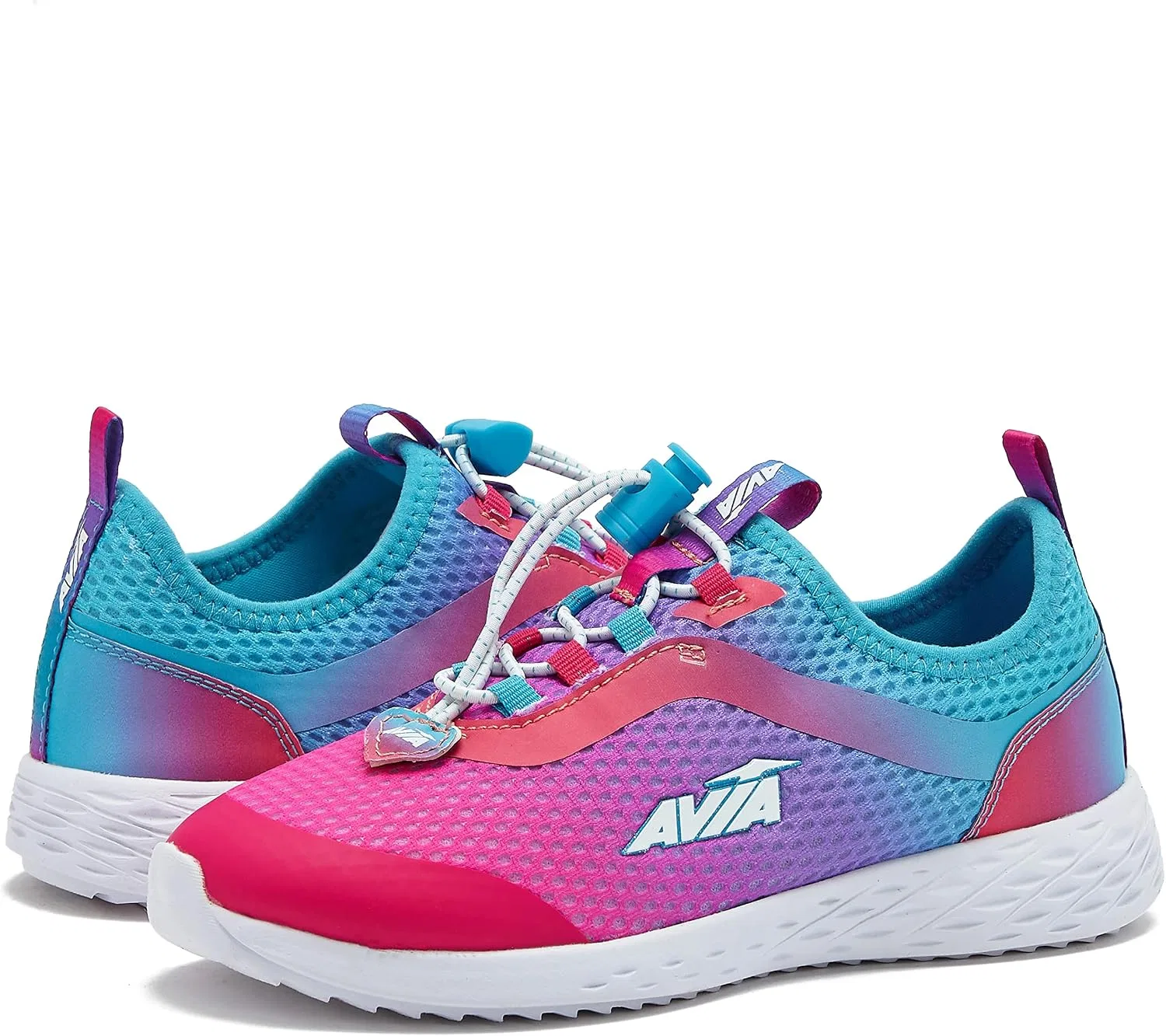 Детские кроссовки для девочек без шнуровки Avi Spirit Slip On Avia, Dark Pink/Teal Green/Light Purple