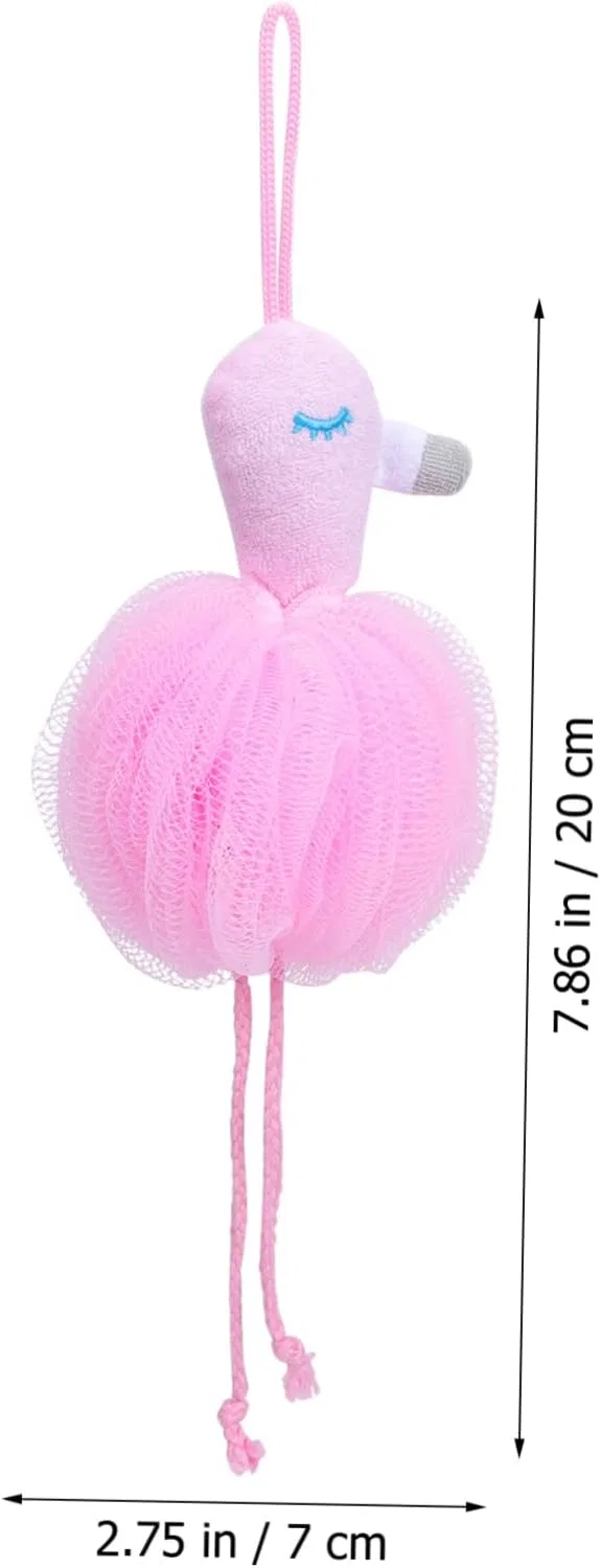 Мочалка для душа Flamingo, 3 шт, SKISUNO, 20x7x7 см, 170 г — фото 2