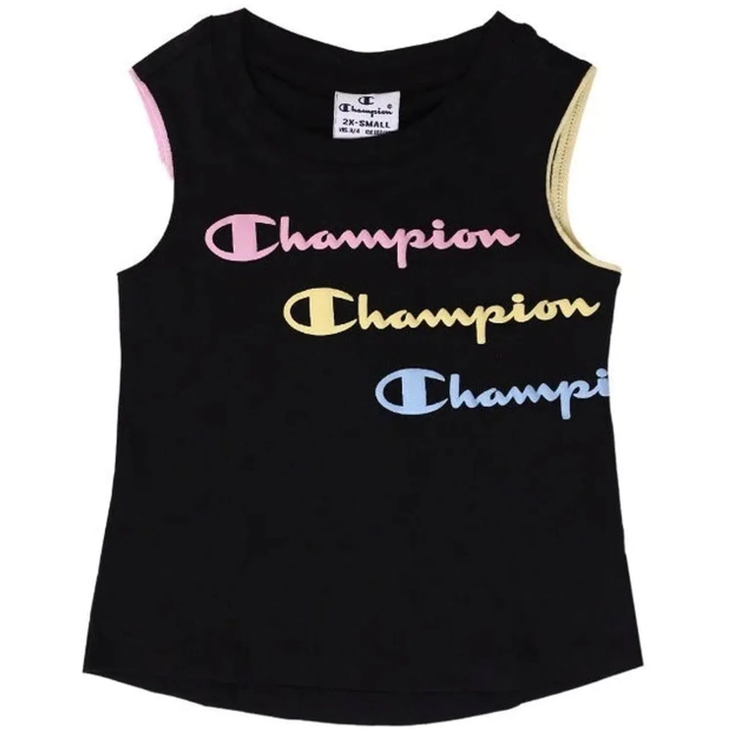Детский хлопковый топ с бретелями Champion 404350-KK001, Schwarz