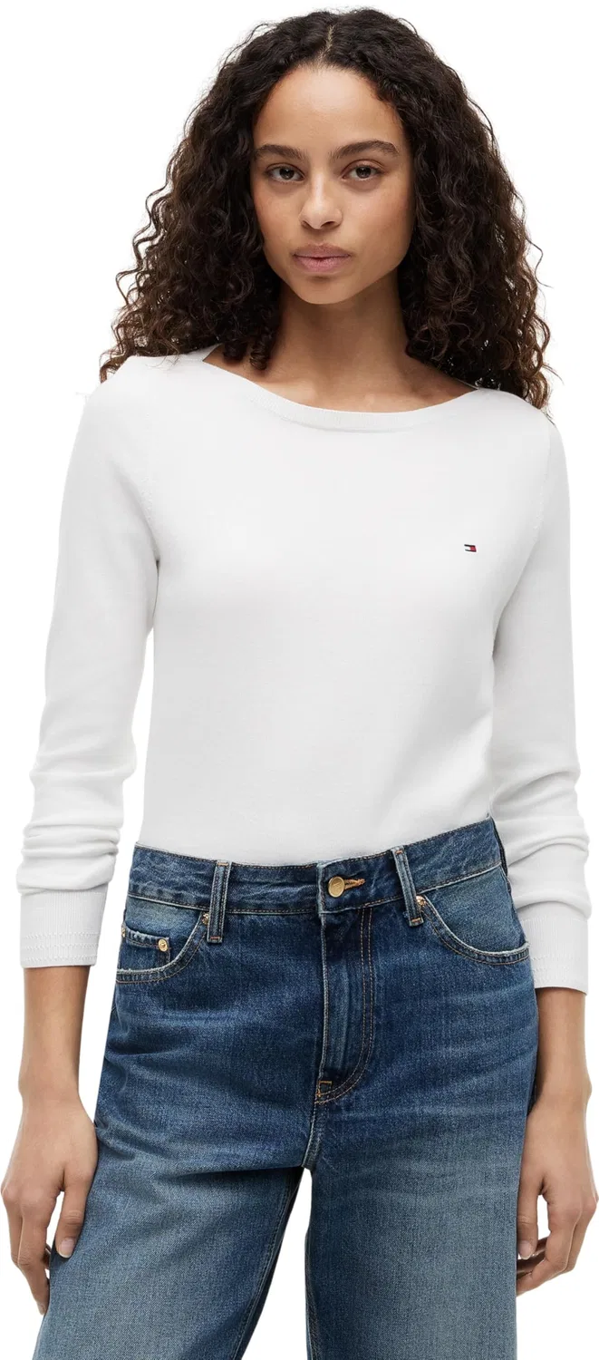 Женский свитер с высоким воротником Tommy Hilfiger, White (Ecru)