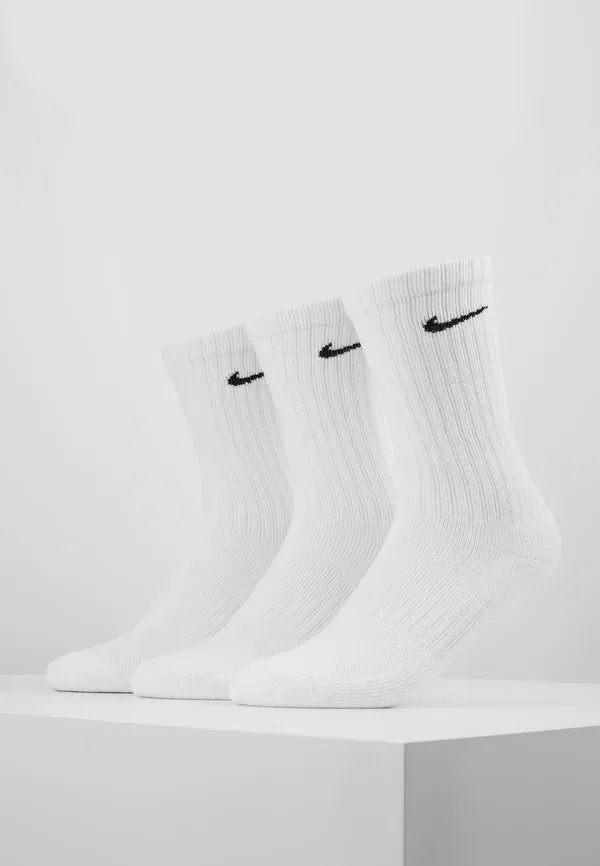 Носки из хлопка Everyday Cush Crew 3 Pack Nike Sportswear, White/Black, белый/черный