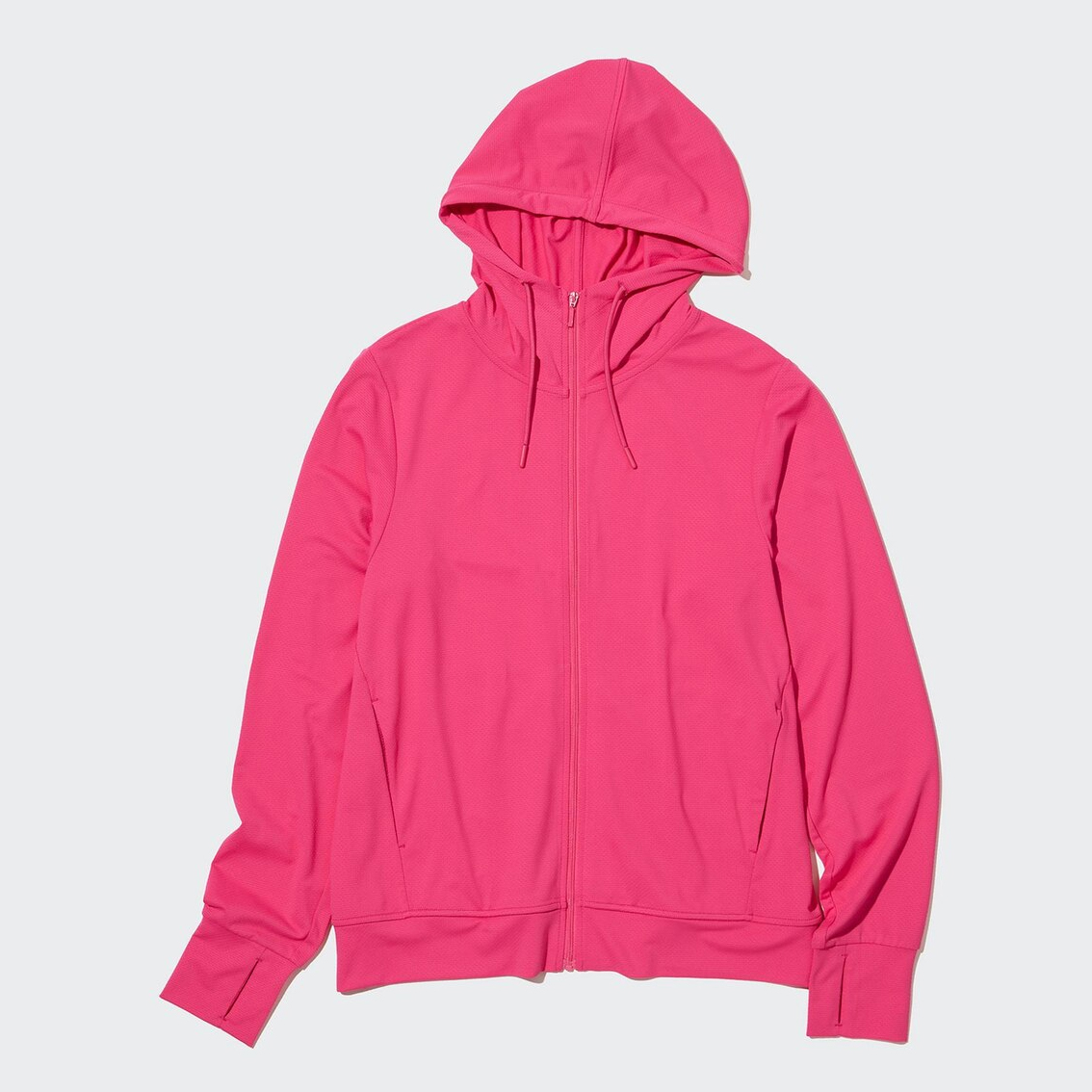 

Толстовка Uniqlo IRism Mesh UV Protection на молнии, розовый