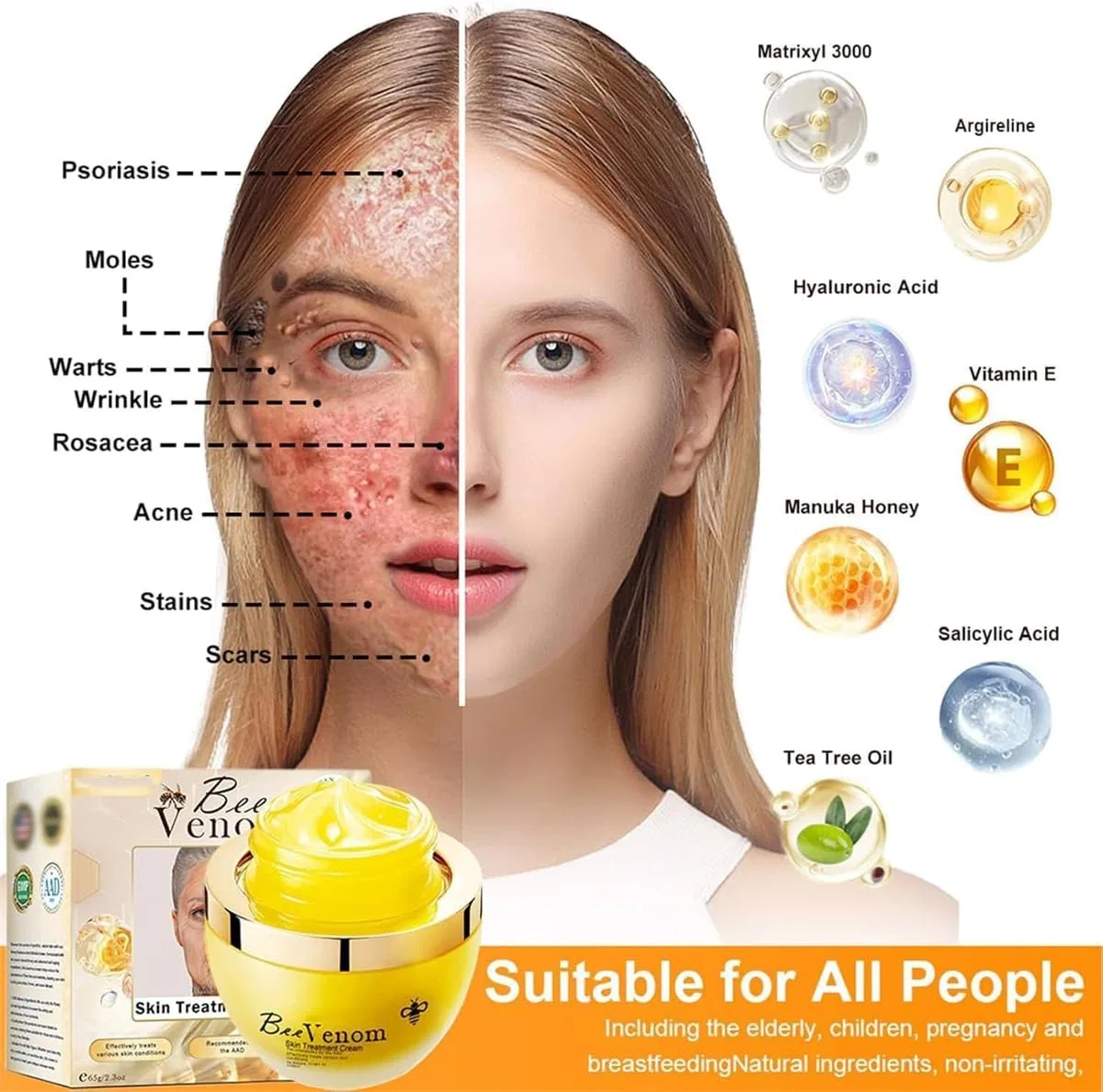 Крем для тела Powerful All-Body Skin Cream, Rietoiu, 1 шт, 65 г, 1 piece. — фото 2