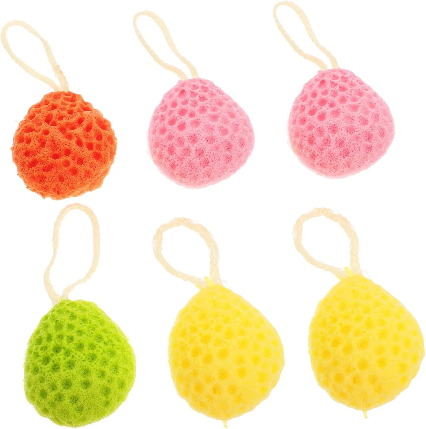 Спонж для душа Body Scrubber, VALICLUD, 6 штук, 156 г