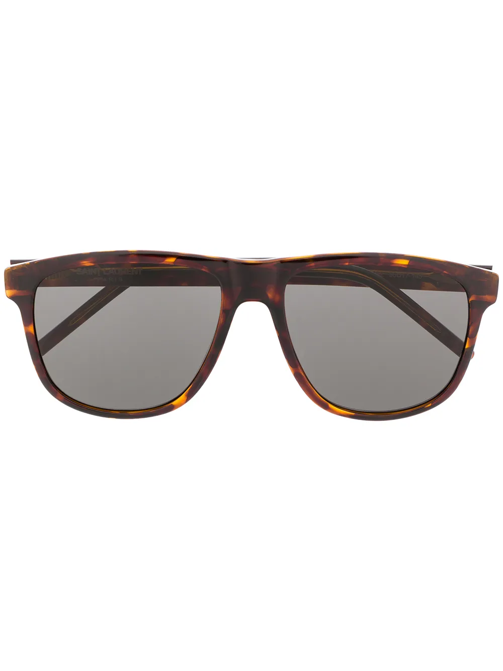 

Солнцезащитные очки в квадратной оправе Saint Laurent Eyewear, коричневый