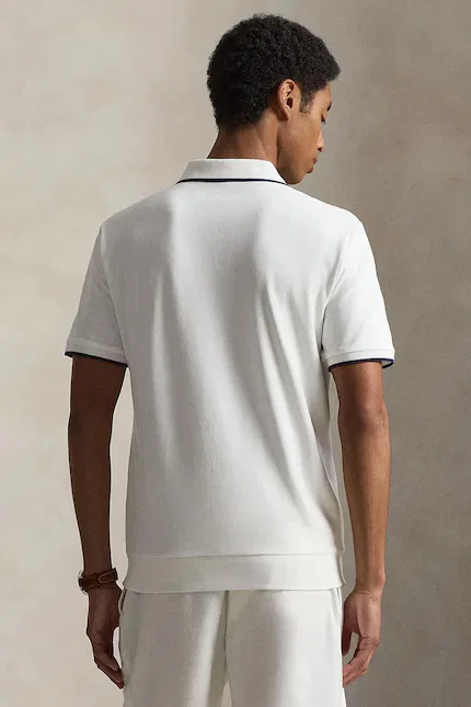 Поло из эластичного хлопка Polo Ralph Lauren, белый — фото 2