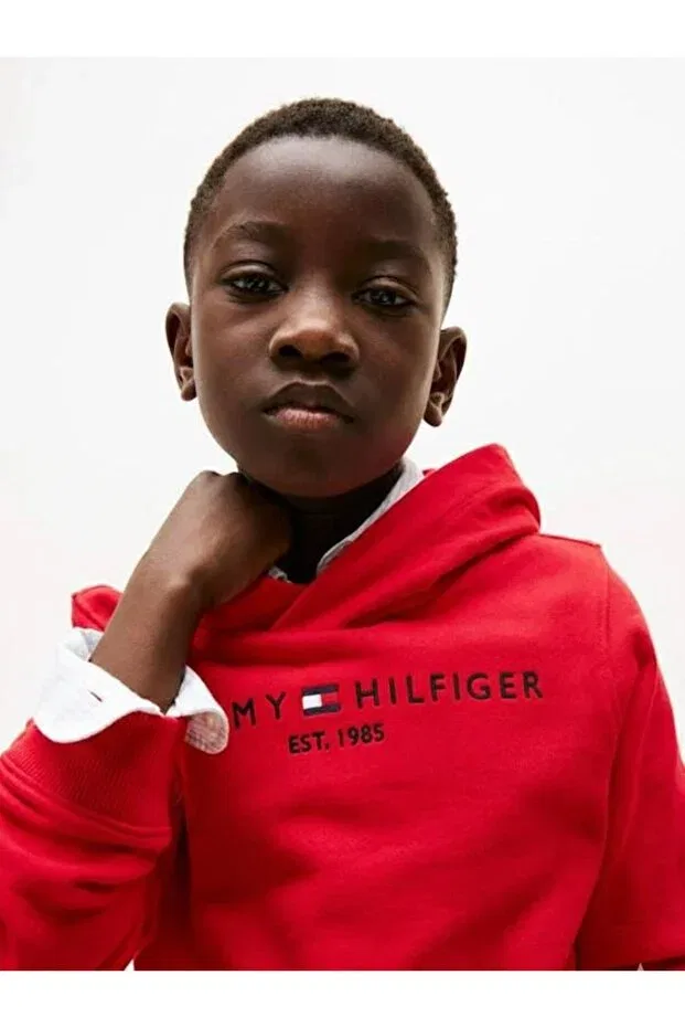 Детское худи с капюшоном на молнии Tommy Hilfiger, Red — фото 2