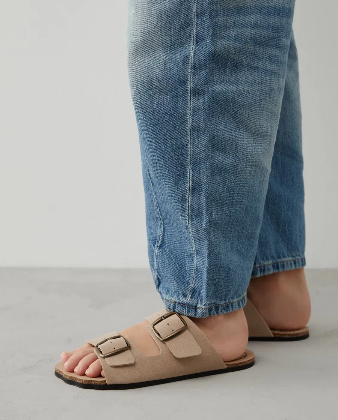 Детские сандалии для девочек с технологией barefoot GoFlex Beige — фото 2