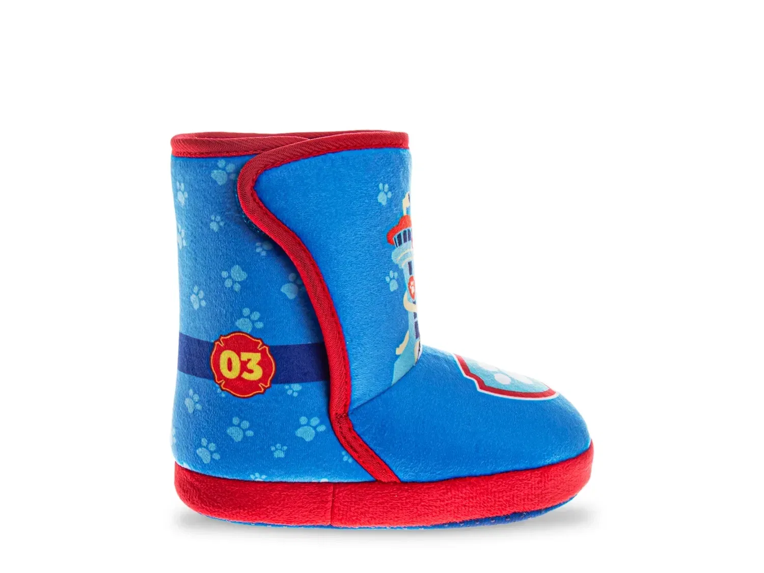 Тапочки-сапожки с персонажами Paw Patrol Marshall и Chase, синие — фото 2
