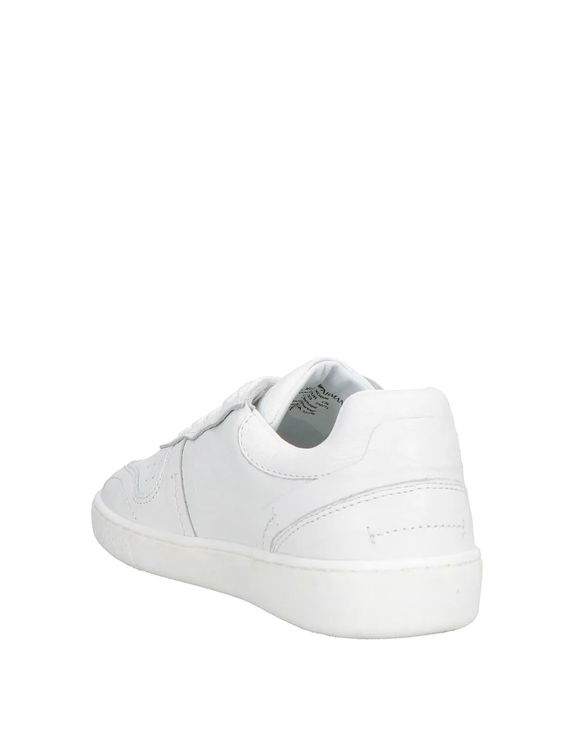 Детские кроссовки для девочек кожаные Low-Top Sneakers Giorgio Armani, белый — фото 3