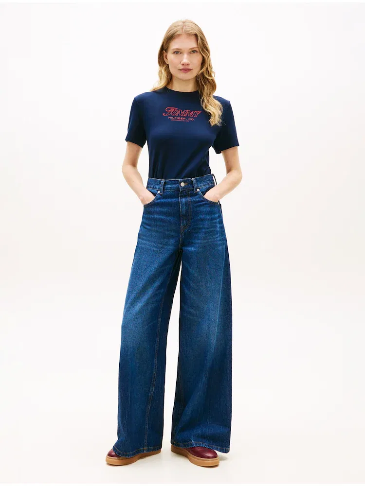 Футболка с логотипом TOMMY HILFIGER, Navy — фото 2