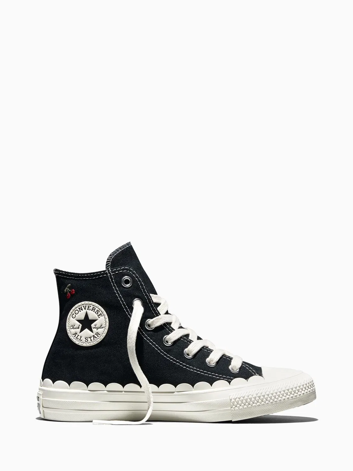 Кеды Converse Chuck Taylor с цветочным принтом, черные