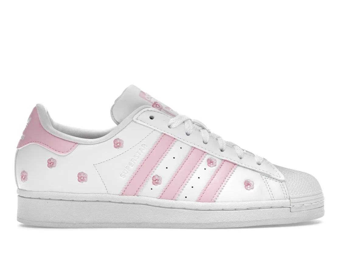 Детские кроссовки Lifestyle Adidas Superstar, Cloud White/Clear Pink/Cloud White