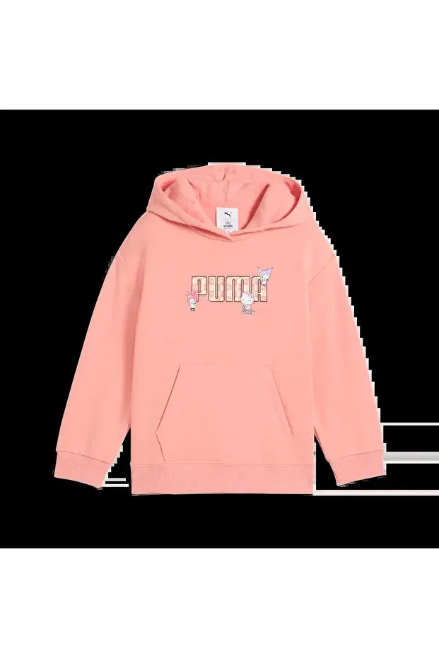 Детское худи для девочек хлопковое Puma, Pink — фото 3