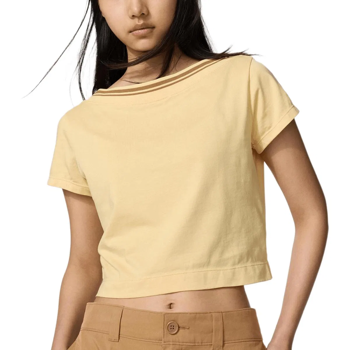 Футболка женская UNIQLO Francesco Risso, Apricot Yellow