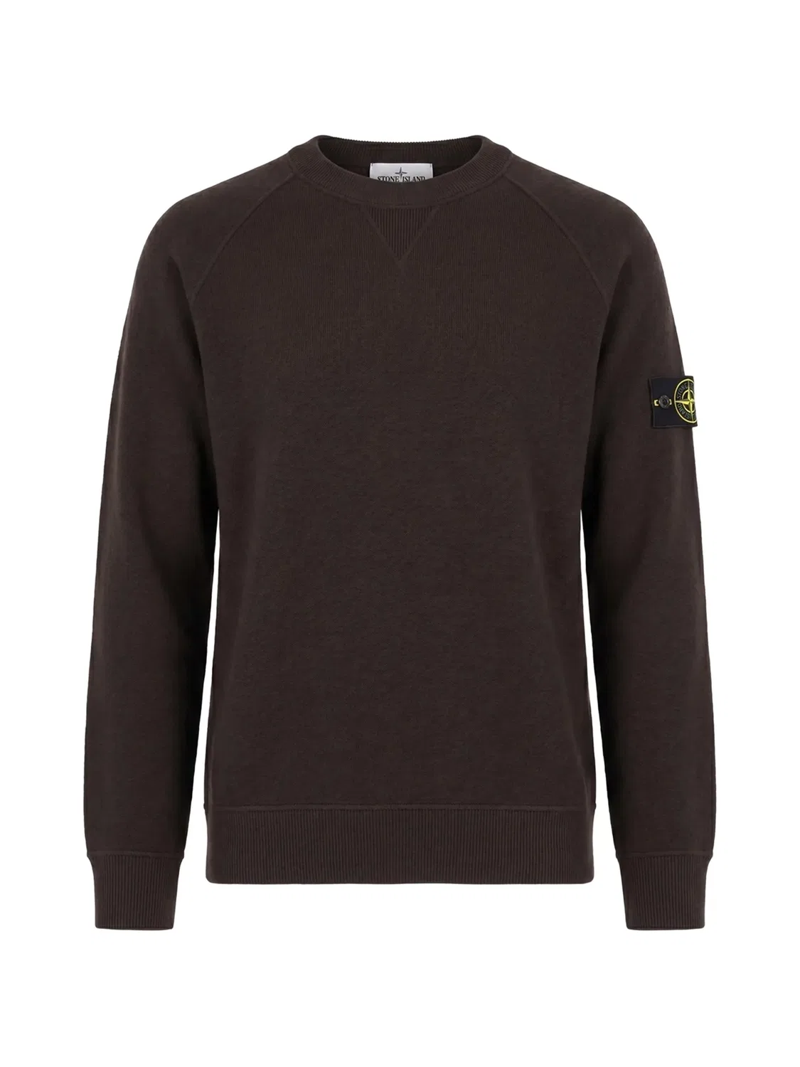 Stone Island Свитер с нашивкой, коричневый